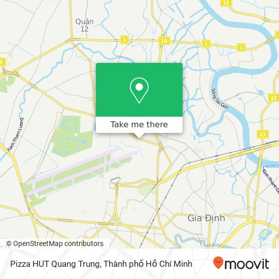 Bản đồ Pizza HUT Quang Trung