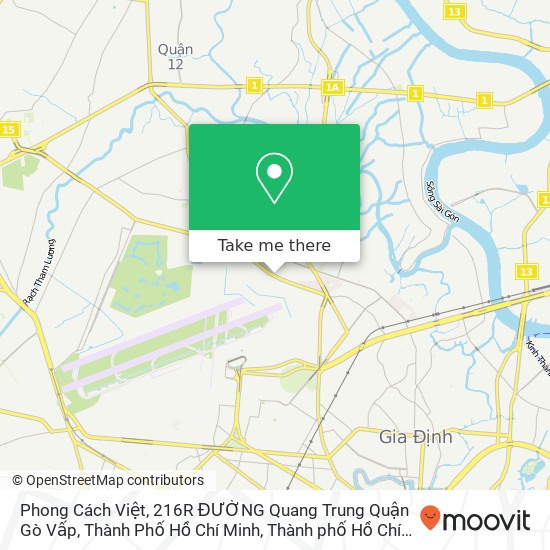 Bản đồ Phong Cách Việt, 216R ĐƯỜNG Quang Trung Quận Gò Vấp, Thành Phố Hồ Chí Minh