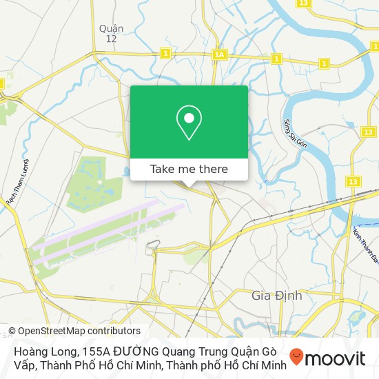 Bản đồ Hoàng Long, 155A ĐƯỜNG Quang Trung Quận Gò Vấp, Thành Phố Hồ Chí Minh