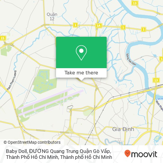 Bản đồ Baby Doll, ĐƯỜNG Quang Trung Quận Gò Vấp, Thành Phố Hồ Chí Minh