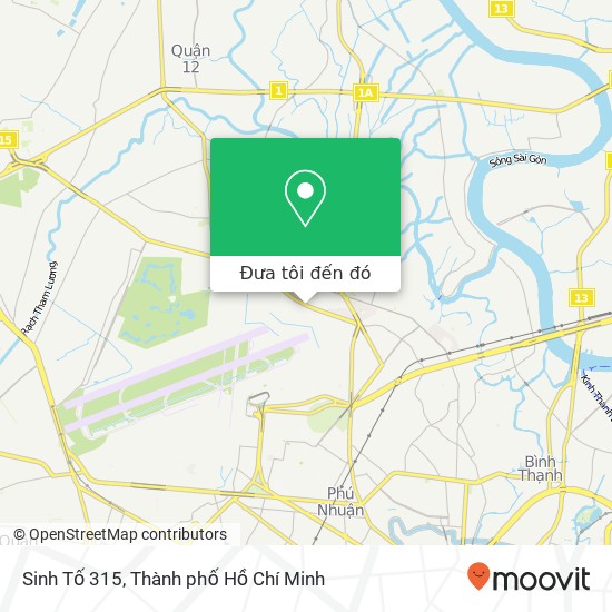 Bản đồ Sinh Tố 315, ĐƯỜNG Quang Trung Quận Gò Vấp, Thành Phố Hồ Chí Minh