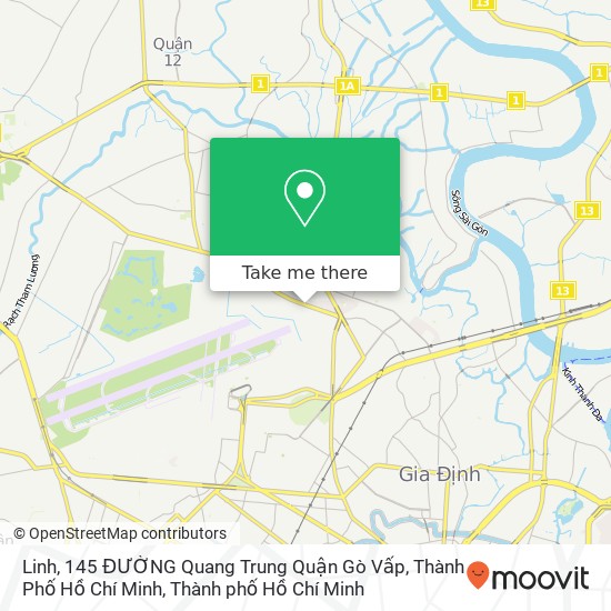 Bản đồ Linh, 145 ĐƯỜNG Quang Trung Quận Gò Vấp, Thành Phố Hồ Chí Minh