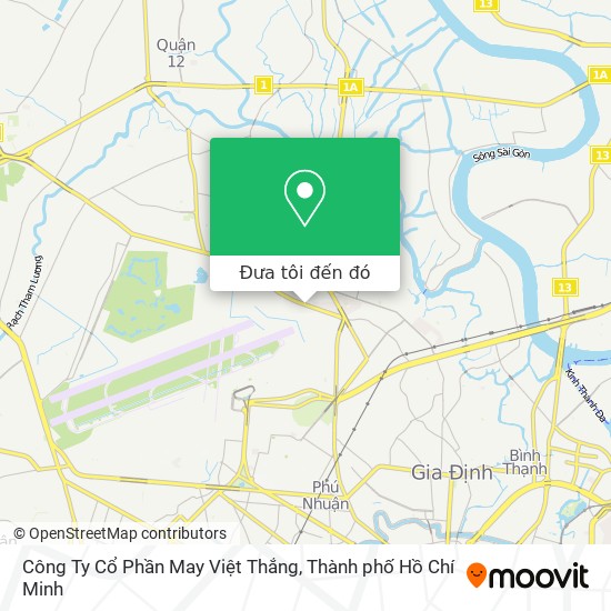 Bản đồ Công Ty Cổ Phần May Việt Thắng