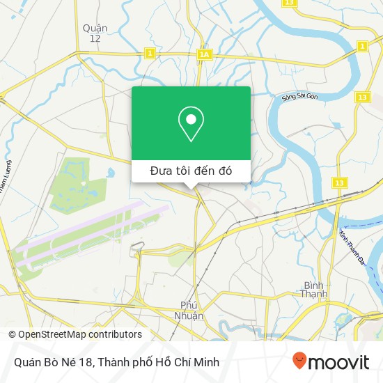 Bản đồ Quán Bò Né 18, Quận Gò Vấp, Thành Phố Hồ Chí Minh