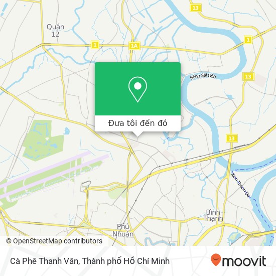 Bản đồ Cà Phê Thanh Vân, ĐƯỜNG Lê Đức Thọ Quận Gò Vấp, Thành Phố Hồ Chí Minh