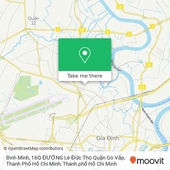 Bản đồ Bình Minh, 16Q ĐƯỜNG Lê Đức Thọ Quận Gò Vấp, Thành Phố Hồ Chí Minh