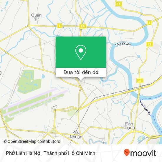 Bản đồ Phở Liên Hà Nội, 552 ĐƯỜNG Phan Văn Trị Quận Gò Vấp, Thành Phố Hồ Chí Minh