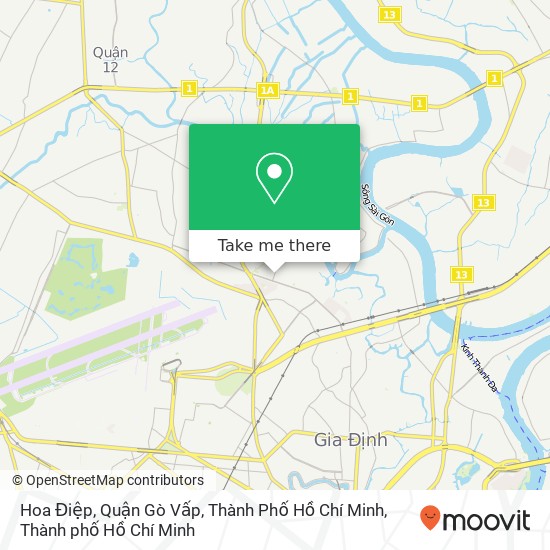 Bản đồ Hoa Điệp, Quận Gò Vấp, Thành Phố Hồ Chí Minh