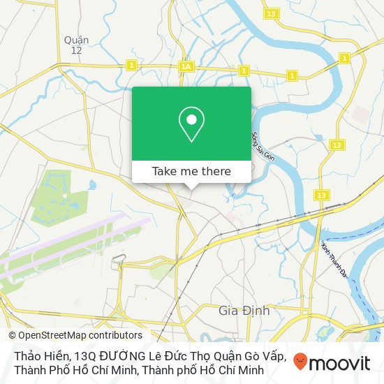 Bản đồ Thảo Hiền, 13Q ĐƯỜNG Lê Đức Thọ Quận Gò Vấp, Thành Phố Hồ Chí Minh