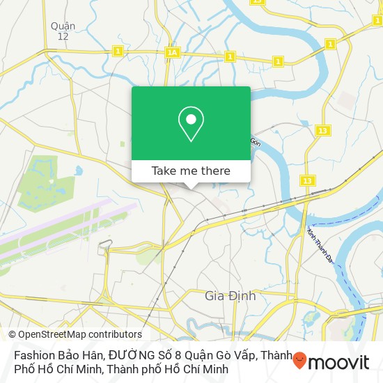 Bản đồ Fashion Bảo Hân, ĐƯỜNG Số 8 Quận Gò Vấp, Thành Phố Hồ Chí Minh