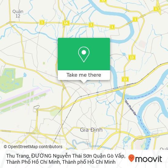 Bản đồ Thu Trang, ĐƯỜNG Nguyễn Thái Sơn Quận Gò Vấp, Thành Phố Hồ Chí Minh