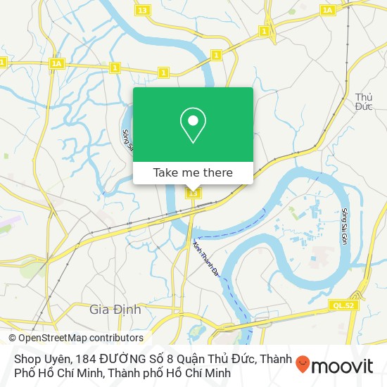 Bản đồ Shop Uyên, 184 ĐƯỜNG Số 8 Quận Thủ Đức, Thành Phố Hồ Chí Minh
