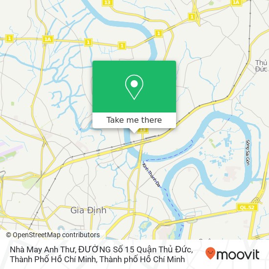 Bản đồ Nhà May Anh Thư, ĐƯỜNG Số 15 Quận Thủ Đức, Thành Phố Hồ Chí Minh
