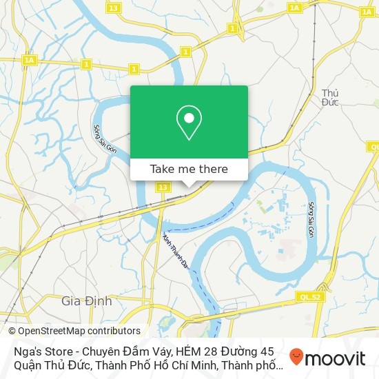 Bản đồ Nga's Store - Chuyên Đầm Váy, HẺM 28 Đường 45 Quận Thủ Đức, Thành Phố Hồ Chí Minh