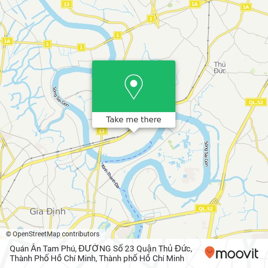 Bản đồ Quán Ăn Tam Phú, ĐƯỜNG Số 23 Quận Thủ Đức, Thành Phố Hồ Chí Minh