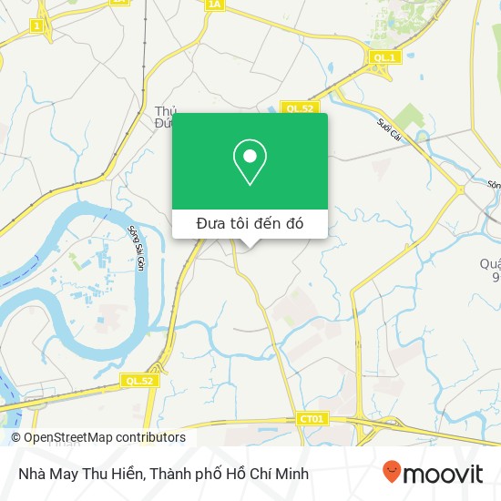 Bản đồ Nhà May Thu Hiền, ĐƯỜNG Tăng Nhơn Phú Quận 9, Thành Phố Hồ Chí Minh