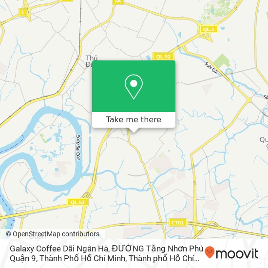 Bản đồ Galaxy Coffee Dãi Ngân Hà, ĐƯỜNG Tăng Nhơn Phú Quận 9, Thành Phố Hồ Chí Minh