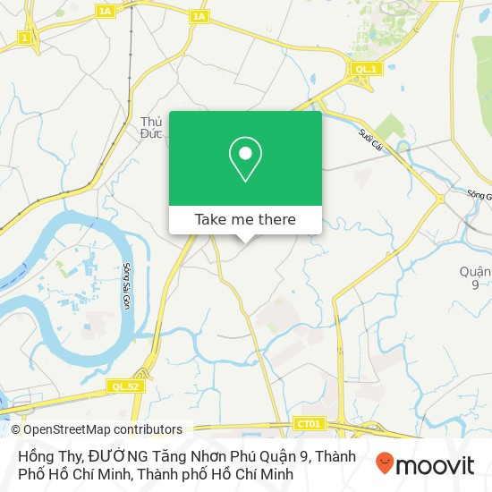 Bản đồ Hồng Thy, ĐƯỜNG Tăng Nhơn Phú Quận 9, Thành Phố Hồ Chí Minh