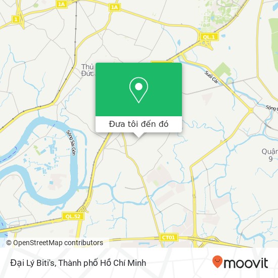 Bản đồ Đại Lý Biti's, 111 ĐƯỜNG Tăng Nhơn Phú Quận 9, Thành Phố Hồ Chí Minh
