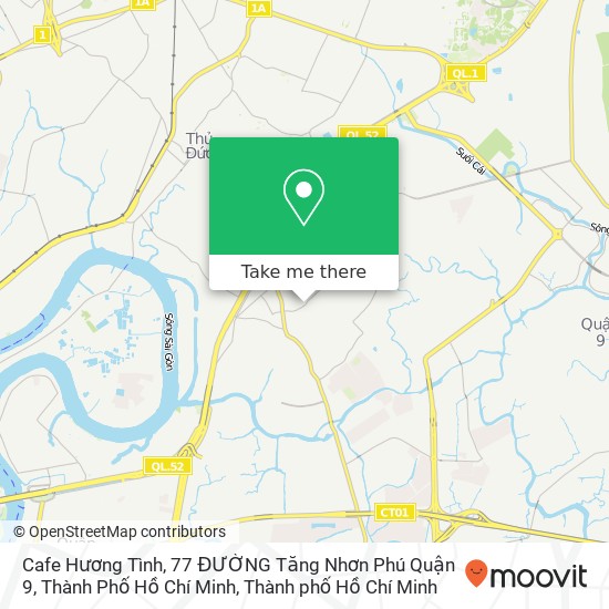 Bản đồ Cafe Hương Tình, 77 ĐƯỜNG Tăng Nhơn Phú Quận 9, Thành Phố Hồ Chí Minh