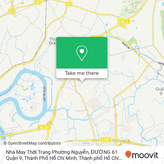 Bản đồ Nhà May Thời Trang Phương Nguyễn, ĐƯỜNG 61 Quận 9, Thành Phố Hồ Chí Minh