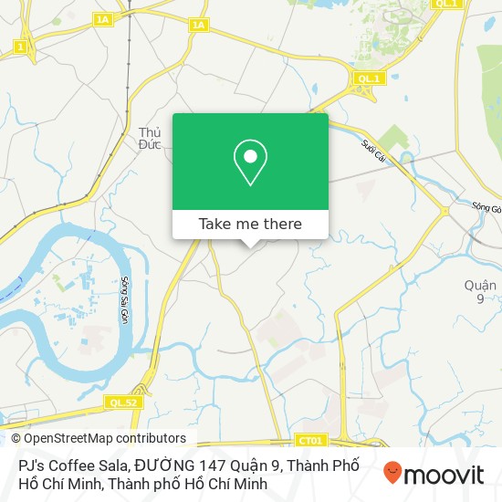 Bản đồ PJ's Coffee Sala, ĐƯỜNG 147 Quận 9, Thành Phố Hồ Chí Minh