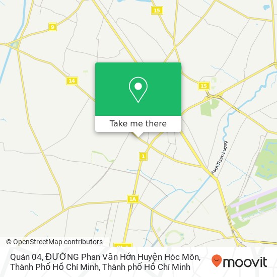 Bản đồ Quán 04, ĐƯỜNG Phan Văn Hớn Huyện Hóc Môn, Thành Phố Hồ Chí Minh