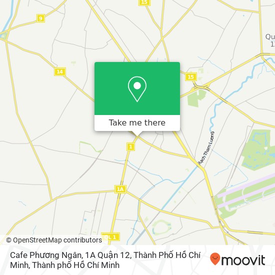 Bản đồ Cafe Phương Ngân, 1A Quận 12, Thành Phố Hồ Chí Minh