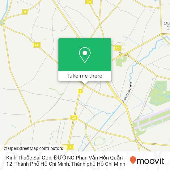 Bản đồ Kính Thuốc Sài Gòn, ĐƯỜNG Phan Văn Hớn Quận 12, Thành Phố Hồ Chí Minh