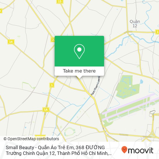 Bản đồ Small Beauty - Quần Áo Trẻ Em, 368 ĐƯỜNG Trường Chinh Quận 12, Thành Phố Hồ Chí Minh
