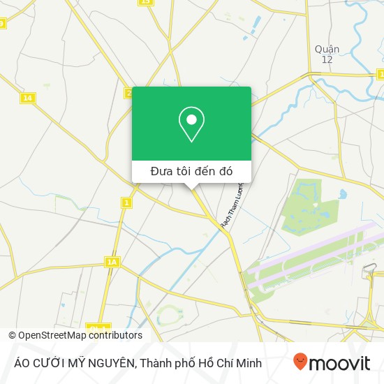 Bản đồ ÁO CƯỚI MỸ NGUYÊN, 203 ĐƯỜNG Trường Chinh Quận 12, Thành Phố Hồ Chí Minh