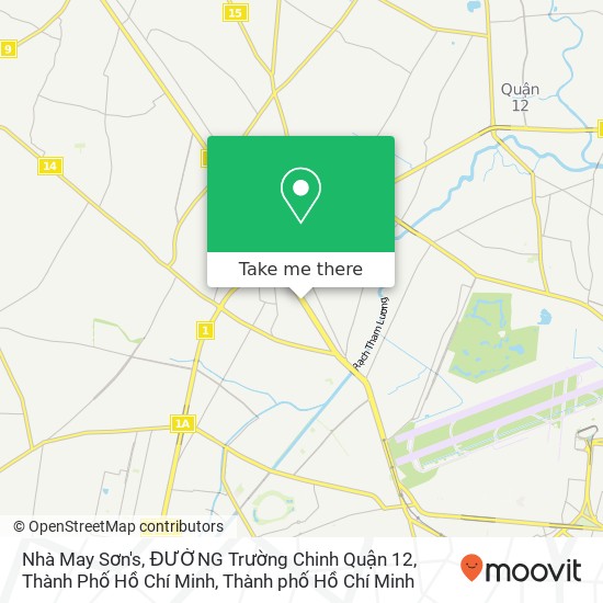 Bản đồ Nhà May Sơn's, ĐƯỜNG Trường Chinh Quận 12, Thành Phố Hồ Chí Minh