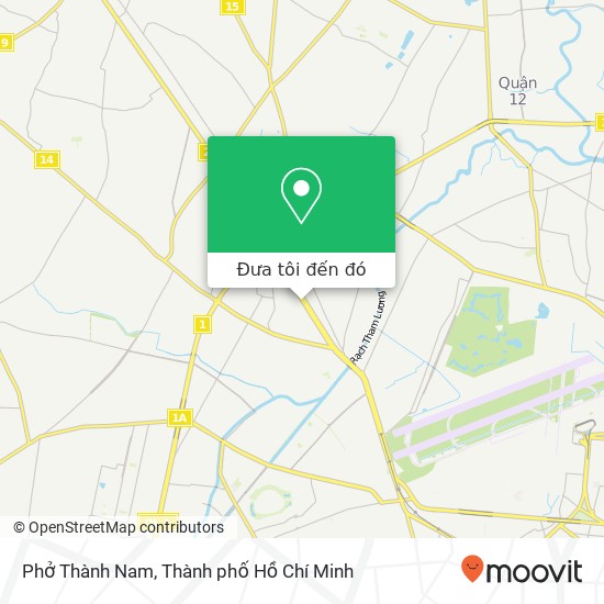 Bản đồ Phở Thành Nam, 247 ĐƯỜNG Trường Chinh Quận 12, Thành Phố Hồ Chí Minh