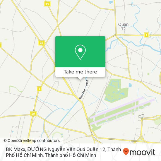 Bản đồ BK Maxx, ĐƯỜNG Nguyễn Văn Quá Quận 12, Thành Phố Hồ Chí Minh