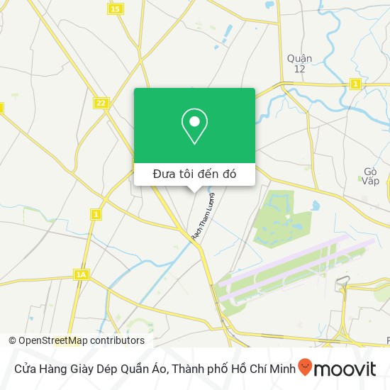 Bản đồ Cửa Hàng Giày Dép Quần Áo, 321 ĐƯỜNG Nguyễn Văn Quá Quận 12, Thành Phố Hồ Chí Minh