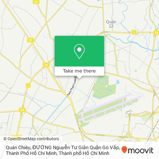 Bản đồ Quán Chiêu, ĐƯỜNG Nguyễn Tư Giản Quận Gò Vấp, Thành Phố Hồ Chí Minh