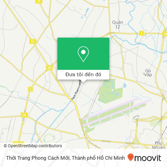 Bản đồ Thời Trang Phong Cách Mới, ĐƯỜNG Phan Huy Ích Quận Gò Vấp, Thành Phố Hồ Chí Minh