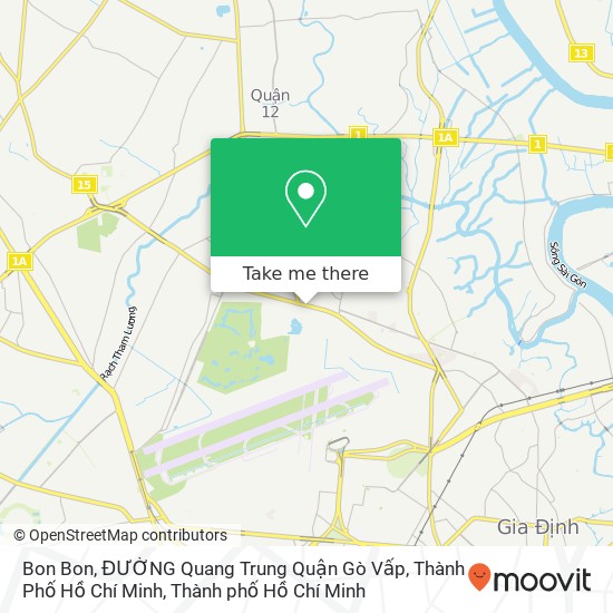 Bản đồ Bon Bon, ĐƯỜNG Quang Trung Quận Gò Vấp, Thành Phố Hồ Chí Minh