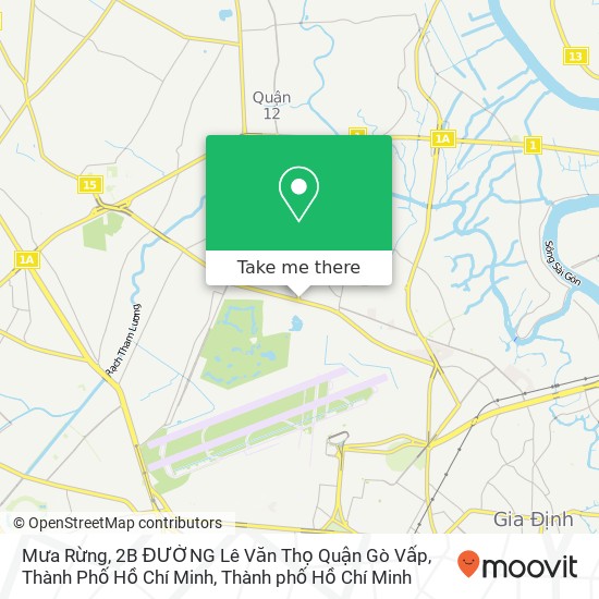 Bản đồ Mưa Rừng, 2B ĐƯỜNG Lê Văn Thọ Quận Gò Vấp, Thành Phố Hồ Chí Minh