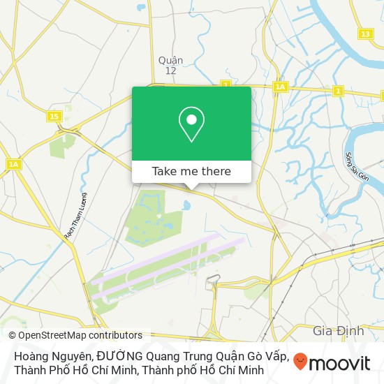 Bản đồ Hoàng Nguyên, ĐƯỜNG Quang Trung Quận Gò Vấp, Thành Phố Hồ Chí Minh
