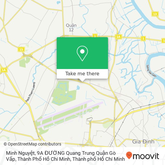 Bản đồ Minh Nguyệt, 9A ĐƯỜNG Quang Trung Quận Gò Vấp, Thành Phố Hồ Chí Minh