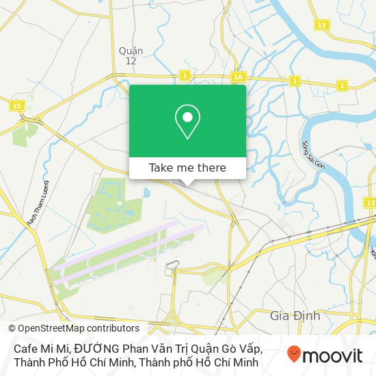 Bản đồ Cafe Mi Mi, ĐƯỜNG Phan Văn Trị Quận Gò Vấp, Thành Phố Hồ Chí Minh