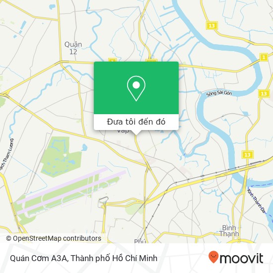 Bản đồ Quán Cơm A3A, An Nhơn Quận Gò Vấp, Thành Phố Hồ Chí Minh