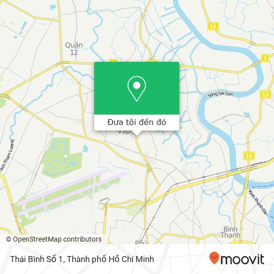 Bản đồ Thái Bình Số 1, ĐƯỜNG Nguyễn Oanh Quận Gò Vấp, Thành Phố Hồ Chí Minh