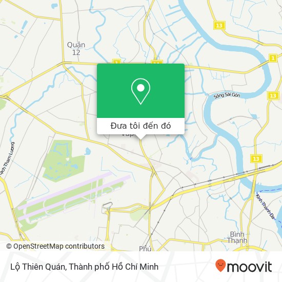 Bản đồ Lộ Thiên Quán, HẺM 220 Nguyễn Oanh Quận Gò Vấp, Thành Phố Hồ Chí Minh