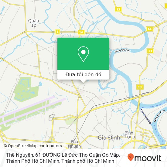 Bản đồ Thế Nguyên, 61 ĐƯỜNG Lê Đức Thọ Quận Gò Vấp, Thành Phố Hồ Chí Minh