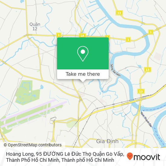 Bản đồ Hoàng Long, 95 ĐƯỜNG Lê Đức Thọ Quận Gò Vấp, Thành Phố Hồ Chí Minh