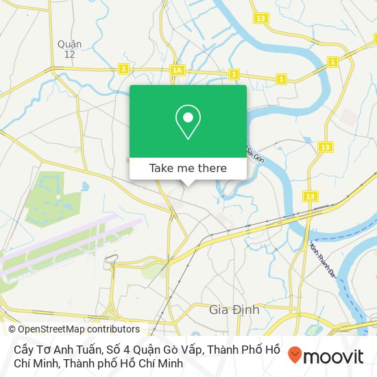 Bản đồ Cầy Tơ Anh Tuấn, Số 4 Quận Gò Vấp, Thành Phố Hồ Chí Minh