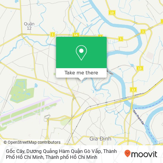 Bản đồ Gốc Cây, Dương Quảng Hàm Quận Gò Vấp, Thành Phố Hồ Chí Minh