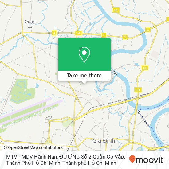 Bản đồ MTV TMDV Hạnh Hân, ĐƯỜNG Số 2 Quận Gò Vấp, Thành Phố Hồ Chí Minh